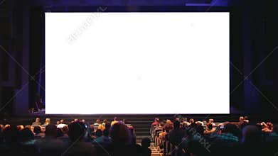 Viewers in the cinema house.