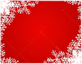 Snowflake Silhouette Border 2