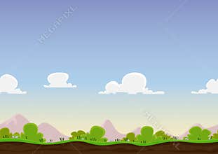 Seamless Spring Landscape