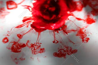 Blood red water