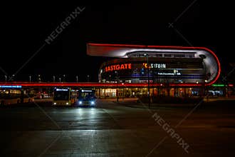 Eastgate Mall: A Neon-Lit Nighttime Oasis