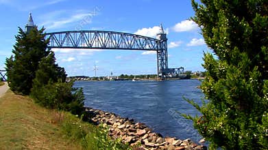 Cape Cod Canal; train bridge 1