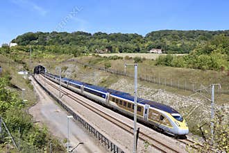 Eurostar at Bluebell Hill in Kent