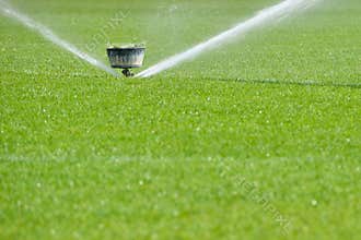 Watering turf