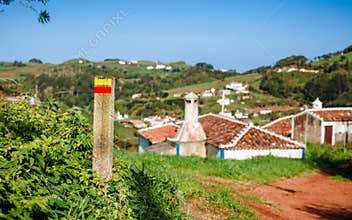 Landscapes at Azores islands, hiking at Santa Maria, Portugal, travel in Europe