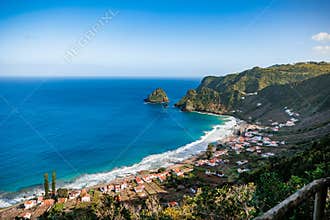 Landscapes at Azores islands, hiking at Santa Maria, Portugal, travel in Europe