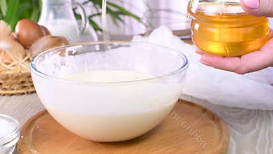 Honey is an ingredient that is added to a recipe instead of sugar.