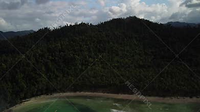 Philippine Paradise: Aerial Drone Views of Stunning Sunsets, Sunrises, and Tropical Beaches with Palm Trees