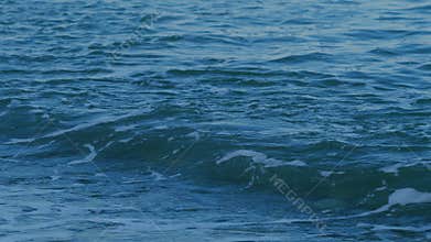 Sea Idyll. Fresh Water. Ocean Or Sea Waves Background.