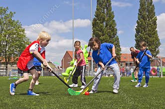 School children on sports day