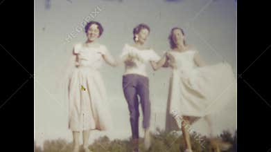 Italy 1965, Outdoor Dancing Beauties
