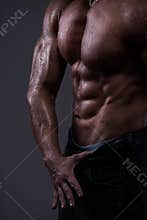 Strong athletic man torso