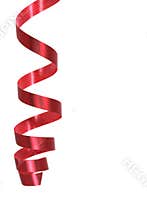 Red curly ribbon