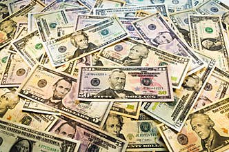 Heap of dollars.