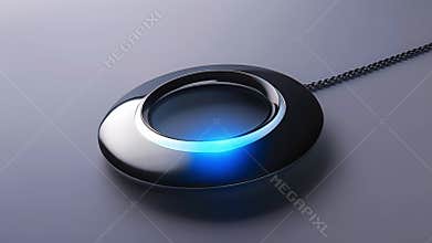 A futuristiclooking necklace that emits calming vibrations to aid with panic attacks.