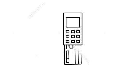 Card Payment animation on a white background
