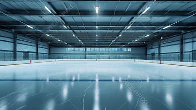 a full row of ice skating rink boards creating a wall of adver and announcements.