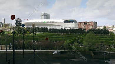 PARIS, FRANCE - APRIL 5, 2024. Paris La Defense Arena, a venue for the 2024 Summer Olympics