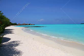 Maldives desert beach