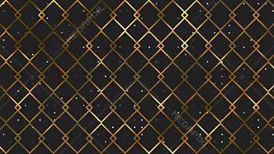 Gold diamonds grid pattern on black background.