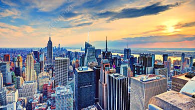 New York City at Dusk
