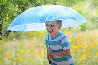Rain and sunshine