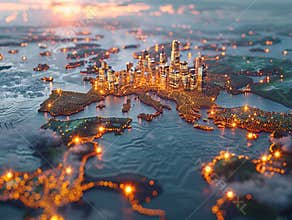 Logistics and transportation of Container Cargo ship and Cargo plane with working crane bridge in shipyard, logistic