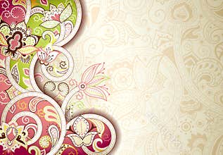 Abstract Floral Background