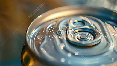 Macro shot of the ting wheel responsible for creating the clean and precise edge on the lid of a can