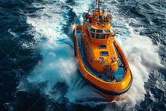 Transporting passengers and cargo in oil industry crew boat assists offshore operations