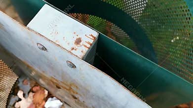 Waste garbage pollution packaging in tropical jungle nature and park