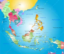 Southeast asia map
