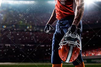 American football sportsman player