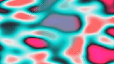 Abstract Teal Pink Blob Background with Soft Edges and Granular Texture Ideal for Modern and Playful Design Seamless Looping and