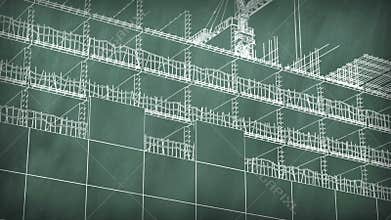 Concept of a building area at school board