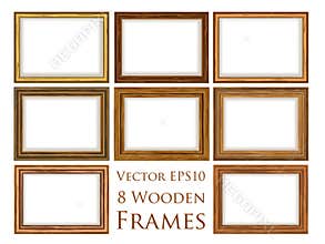 Wooden frame set.