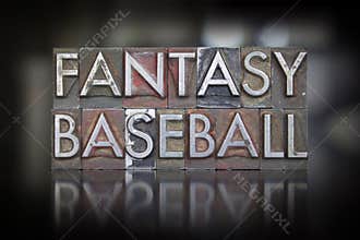 Fantasy Baseball Letterpress