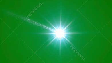 Shooting Star on Green Screen for Fantasy Scenes, Dreamy Intros, Night Sky Edits and Magical VFX