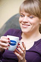 Woman Enjoying Coffee