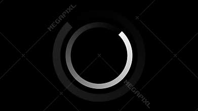 Loading screen, 2 circles - seamlessly looped