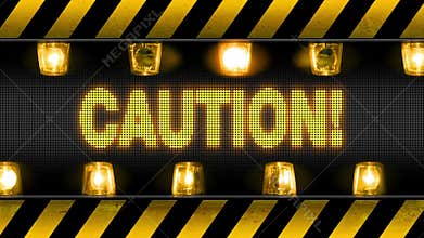 Caution - Industrial Barricade Warning Lights