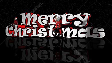 3D Santa Dancing Gangnam Style