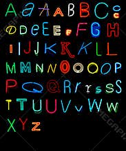 Neon Alphabet