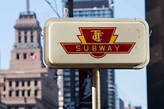 TTC Subway Sign Toronto