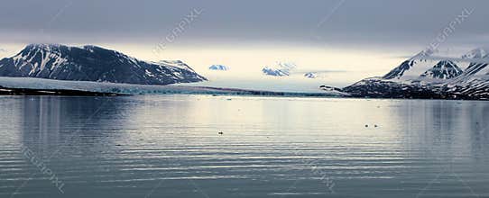 View of an Arctic landscape.