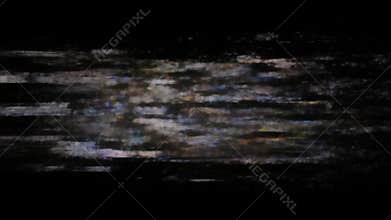 Abstract Glitch Art Background with Digital Noise and Corrupted Signal