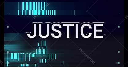 justice animation on black