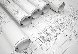 Several scrolls engineering drawings