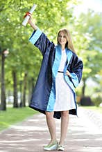 Young woman graduate