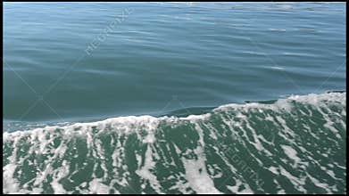 The sea as view from a Yacht sail at sea.